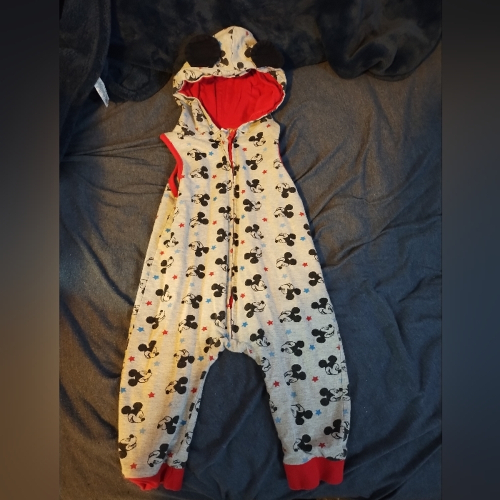 Mickey Mouse Sleeveless Hooded Romper